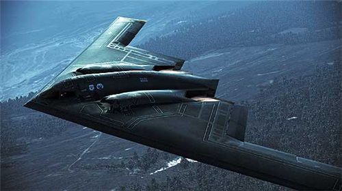 2.Phi cơ tàng hình ném bom tầm xa thế hệ mới, B-2, tốc độ siêu thanh, có thể ném bom hạt nhân. Giá 929 triệu USD/chiếc