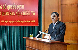 Nguyễn Bá Thanh nhậm chức Trưởng ban Nội chính trung ương