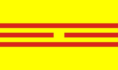Quốc kỳ của "Đế quốc Việt Nam" năm 1945 - Ảnh: Wikipedia